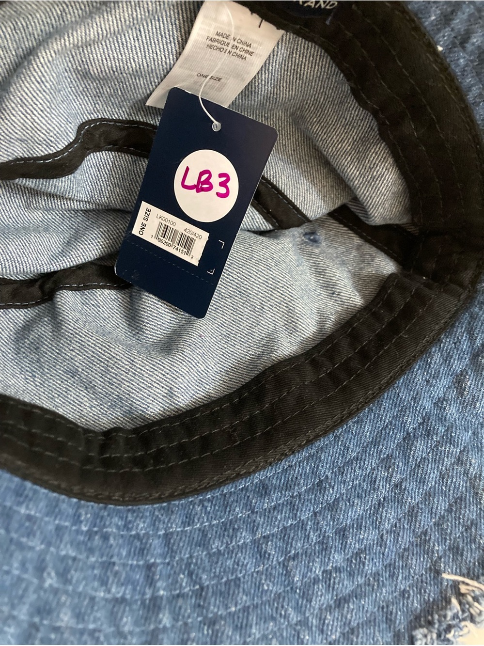 NWT Lucky Brand Denim Bucket Hat - Picture 4 of 5